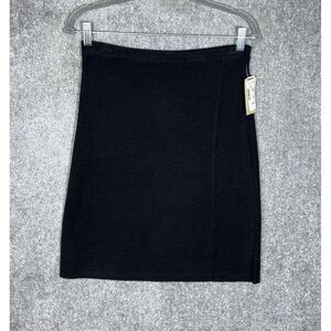 Studio K by Croft & Barrow Skirt‎ Womens Size S Black Knit Wool Acrylic Pull On